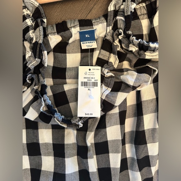 NWT Black and White checkered dress XL - Picture 3 of 4